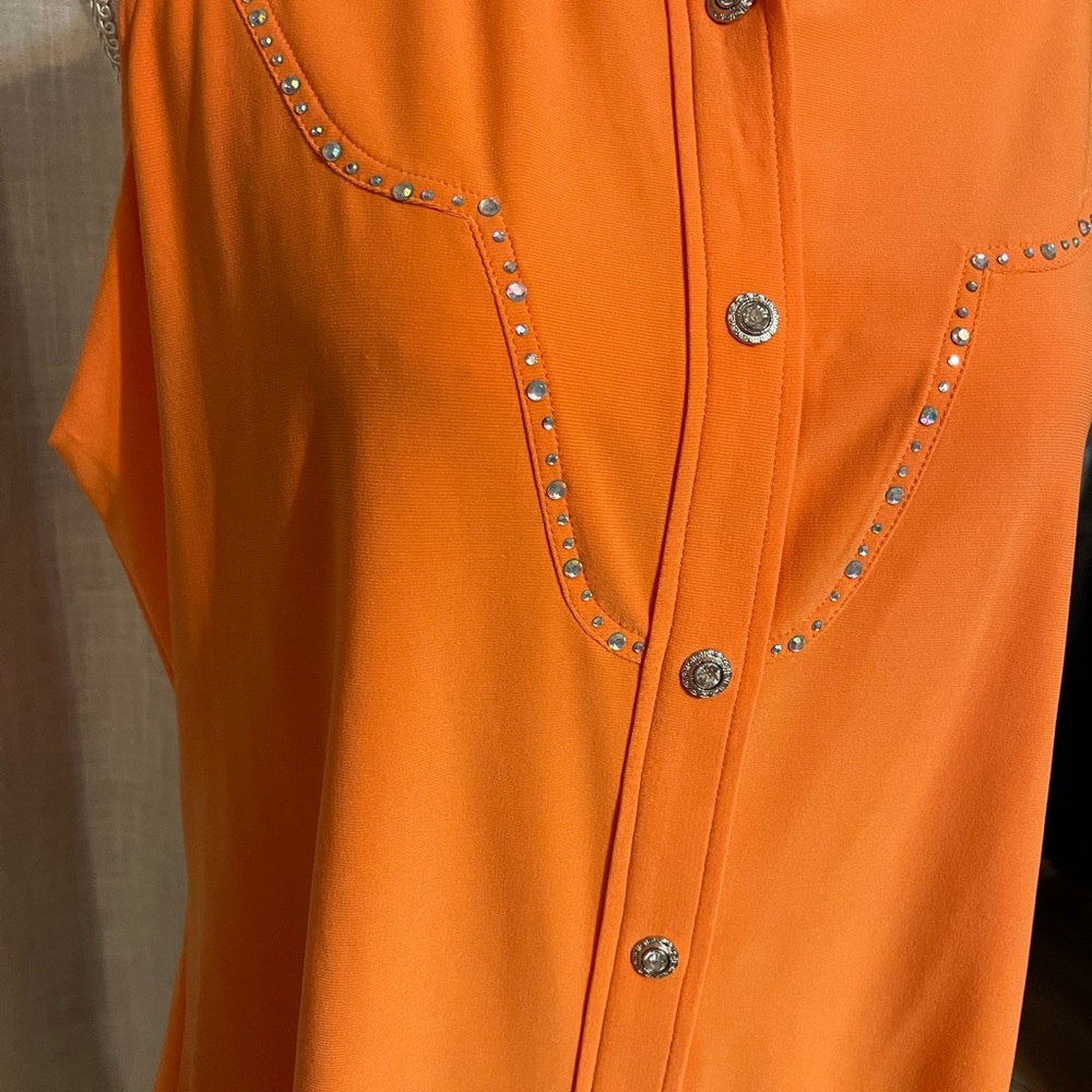 Western Ethics Womens Snap Button Sleeveless Top - image 4